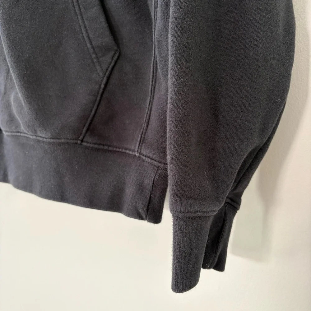 Nike Black Fleece Swoosh Logo Hoodie Women’s Sz XS Athleisure Streetwear Hoodie